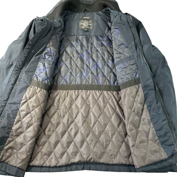 Buffalo by David Bitton Nylon Quilted Utility Jacket in Navy Blue, Large - Picture 8 of 13